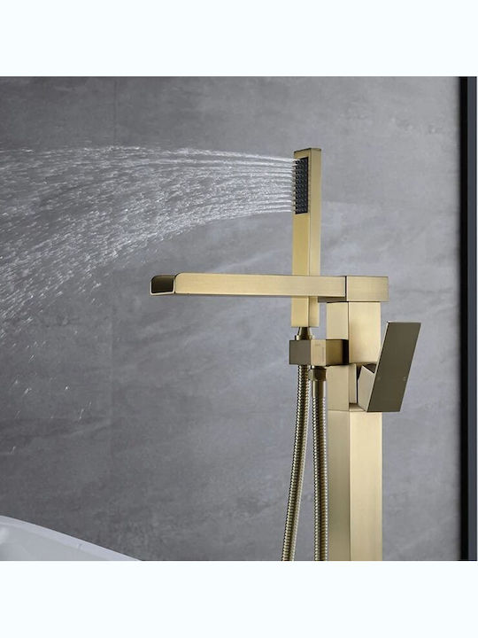 Mischbatterie für Badewanne Komplettes Set Gold