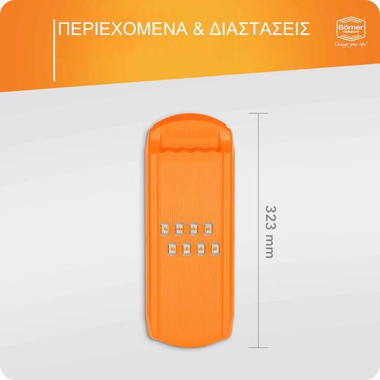 Borner Κόφτης Λαχανικών Curly DesignLine πορτοκαλί
