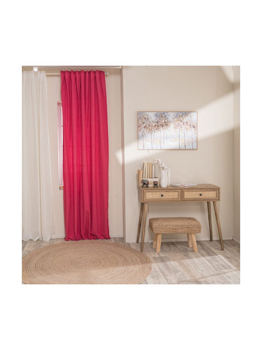 Teoran Alora Pink Curtain with Grommets 140x260cm