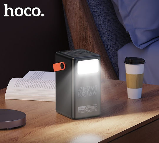 Hoco DB03 Max Power Bank 100000mAh 65W με 6 Θύρες USB-A και 2 Θύρες USB-C Μαύρο