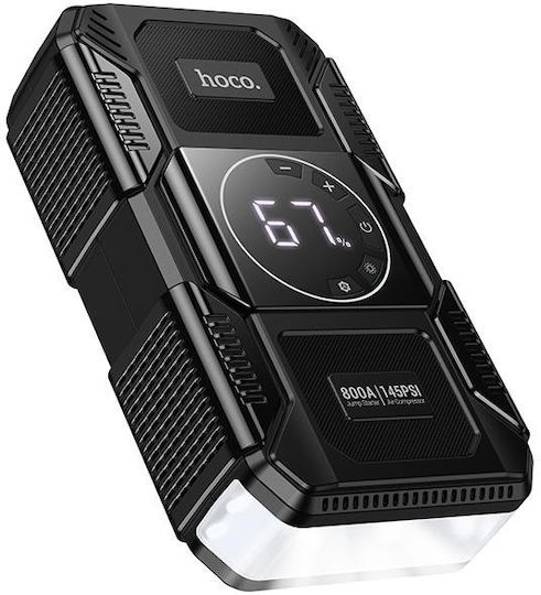 Hoco QS6 Portable Car Battery Jump Starter 8000mAh with Pump / Φακό 12V