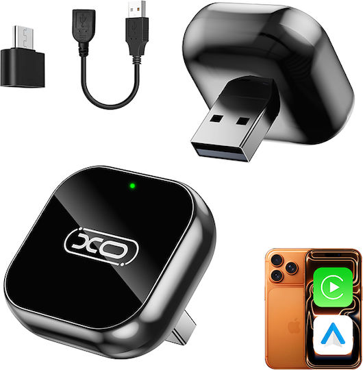 Adaptor Wireless Carplay Android Auto XO Design Cz026 Mini Apple iPhone Seria Android Negru Retail