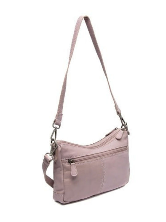 Leather Women's Shoulder Bag Lilac