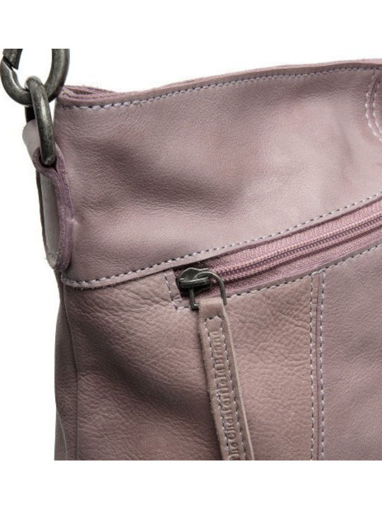 Leather Women's Shoulder Bag Lilac