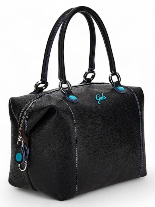 Leather Women's Shopper Backpack Blue
