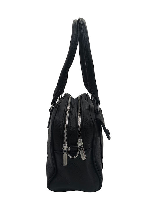 Fabric Women's Shoulder Bag Black