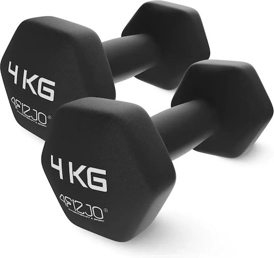 4FIZJO Set of Dumbbells Made of Neoprene Set of Dumbbells Made of Neoprene 2 x 4kg
