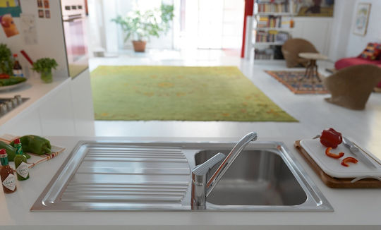 Franke Llx 611-79 Ένθετος Νεροχύτης Inox Μ79xΠ50cm Ασημί