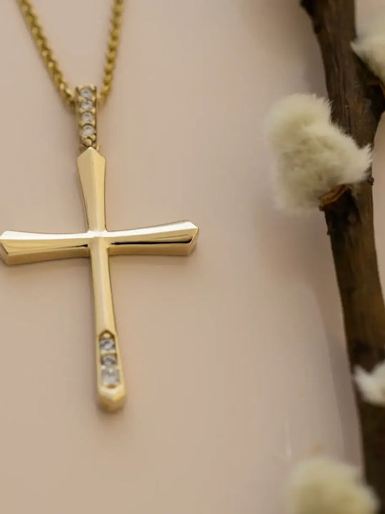 Women's Gold Cross 14K with Chain