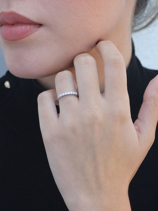 Damentrikot Misovero mit Diamant aus Weißgold 18K
