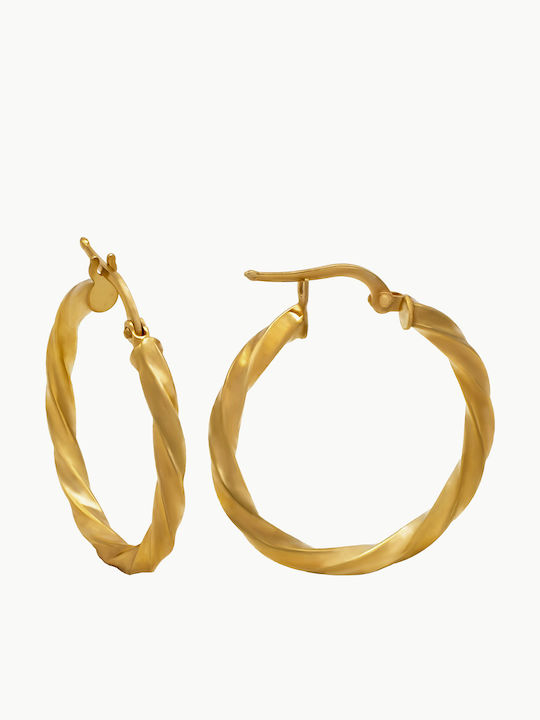 Savvas Design Обици Халки от Злато 14К СКΟ02105