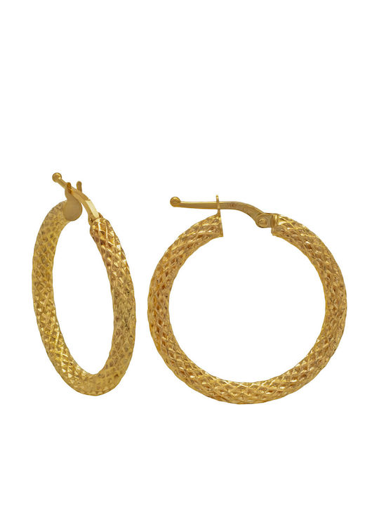 Savvas Design Обици Халки от Злато 14К СΚО02104