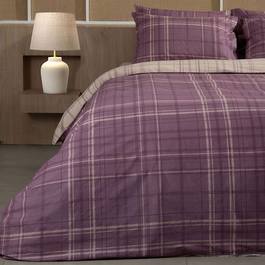 Sunshine Duvet Cover Cotton Single 170x250 Feelings 2066 Mauve