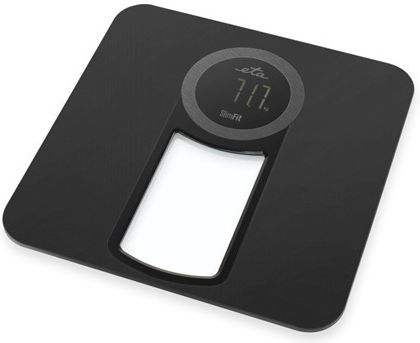 ETA Digitale Badezimmerwaage 150kg mit Körperfettmessung Schwarze ETA978190000