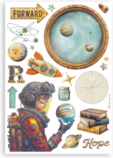 Washi Stickers Pad A5 8 Sheets A New Beginning Stamperia