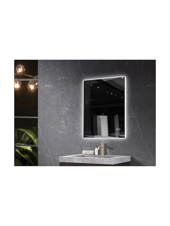 Polihome Wandspiegel mit Rahmen 100x70cm