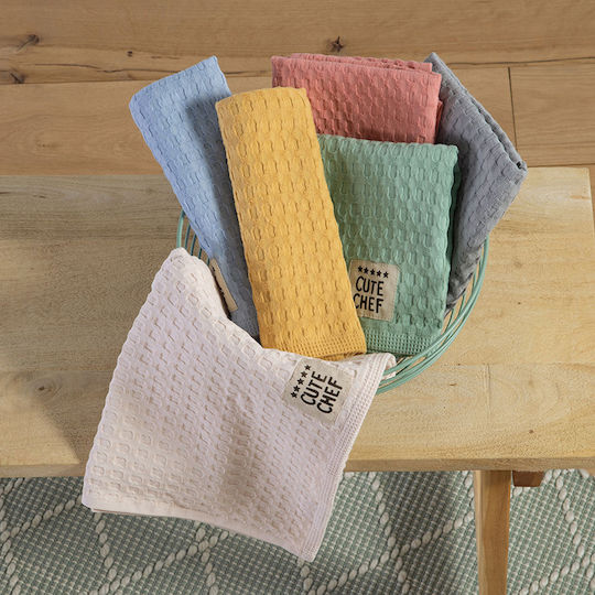 Nef-Nef Homeware Prosop De Ceai Cute Chef Din 100% Bumbac În Culoare Gri 45x68cm Nef-Nef Homeware Prosop De Ceai Cute Chef Din 100% Bumbac În Culoare Gri 45x68cm