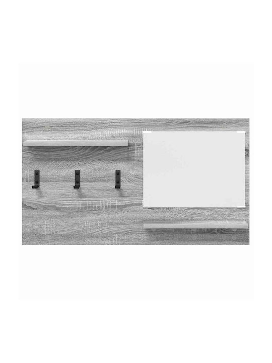 Hallway Furniture with Mirror & Hanger 90x10x50cm
