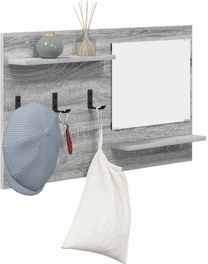 Hallway Furniture with Mirror & Hanger 90x10x50cm