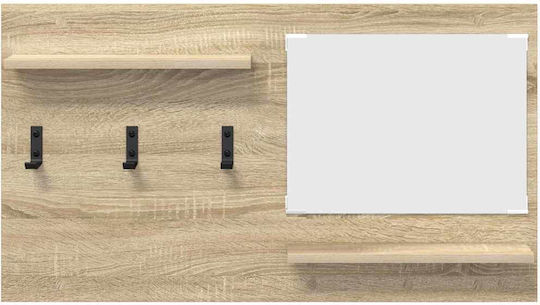 Hallway Furniture with Mirror & Hanger 90x10x50cm