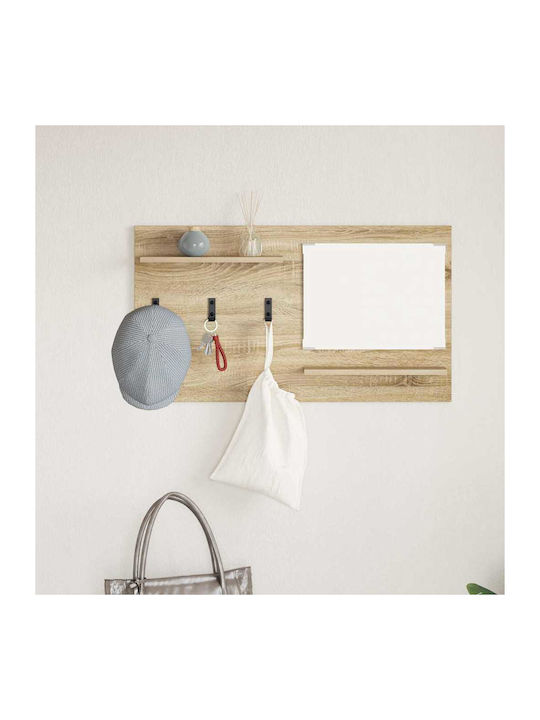 Hallway Furniture with Mirror & Hanger 90x10x50cm