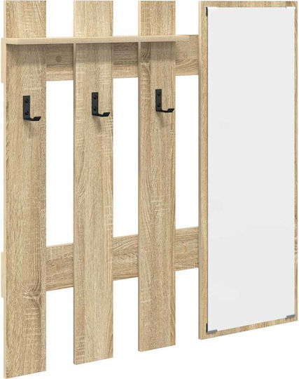 Hallway Furniture with Mirror & Hanger 100x10x100cm