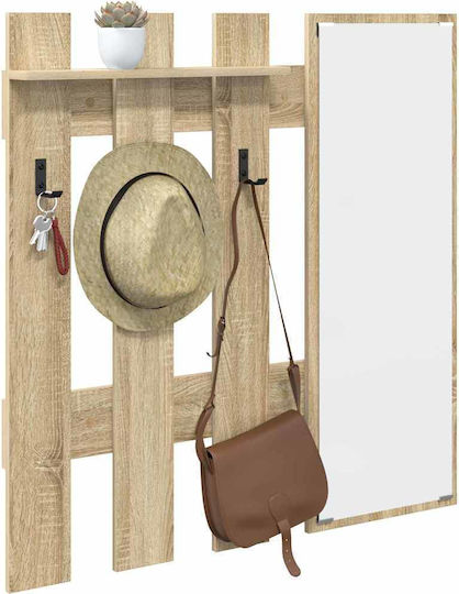 Hallway Furniture with Mirror & Hanger 100x10x100cm