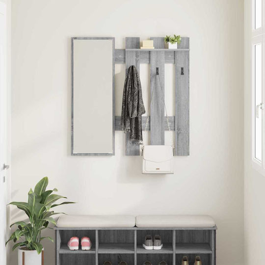 Hallway Furniture with Mirror & Hanger 100x10x100cm Hallway Furniture with Mirror & Hanger 100x10x100cm