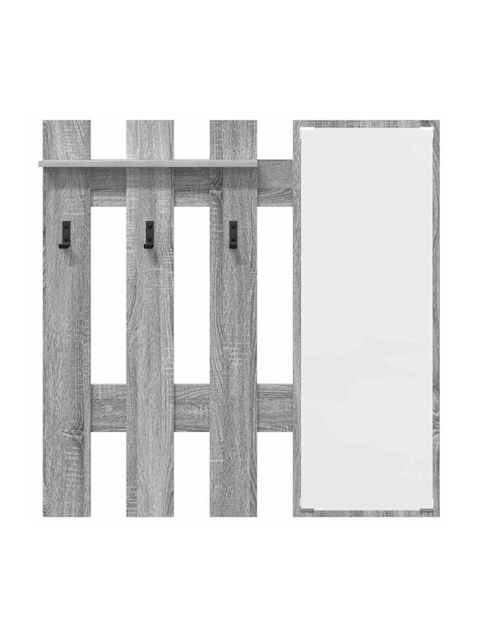 Hallway Furniture with Mirror & Hanger 100x10x100cm