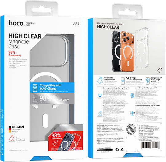 Hoco Silicone Transparent Back Cover (iPhone 17 Pro Max)