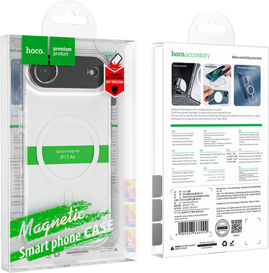 Hoco Magnetic Series Airbag Back Cover Silicon Transparent (iPhone Air)