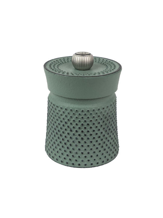 Peugeot Bali Fonte Manual Pepper Mill Metallic in Green Colour 8cm