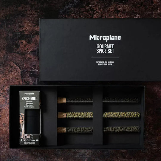 Microplane Χειροκίνητος Μύλος Πιπεριού Inox σε Πράσινο Χρώμα 6.8cm