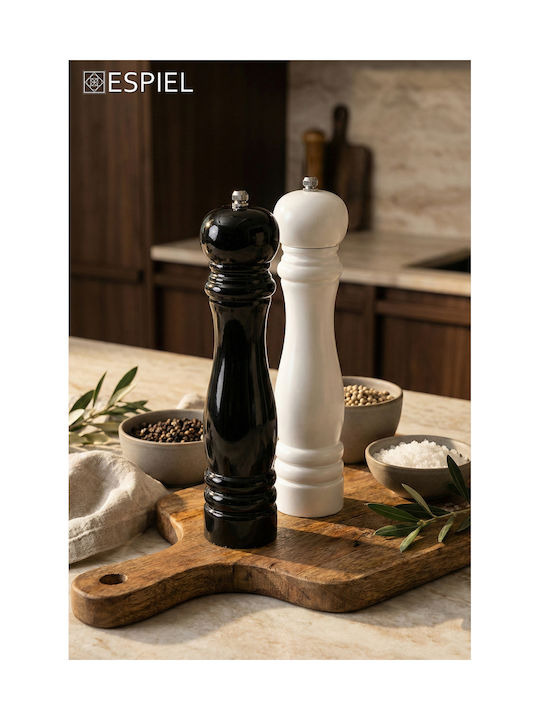 Espiel Manual Set Spice Mills made of Ceramic in White Color 21cm 1pcs