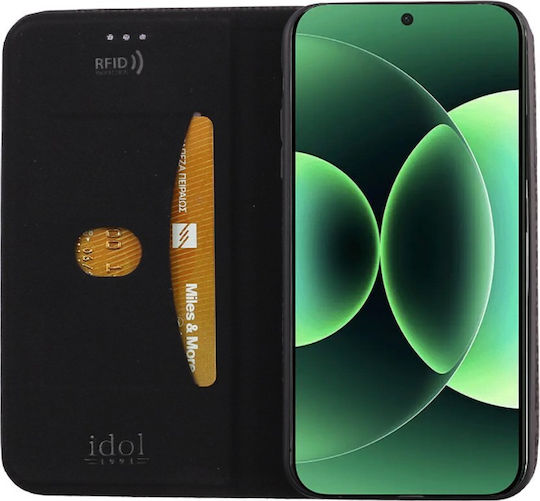 Idol 1991 Book Δερματίνης / Σιλικόνης Μαύρο (Xiaomi 17 Pro Max)