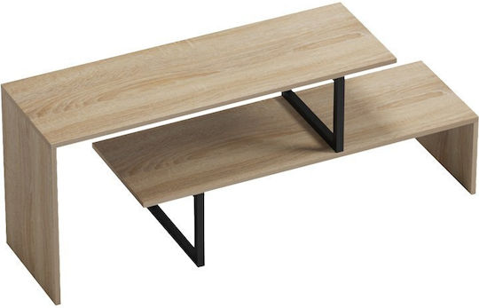Телевизионен Мебел Lilant от Метал и Дърво Sonoma - Черен М110xД30xВ45cm