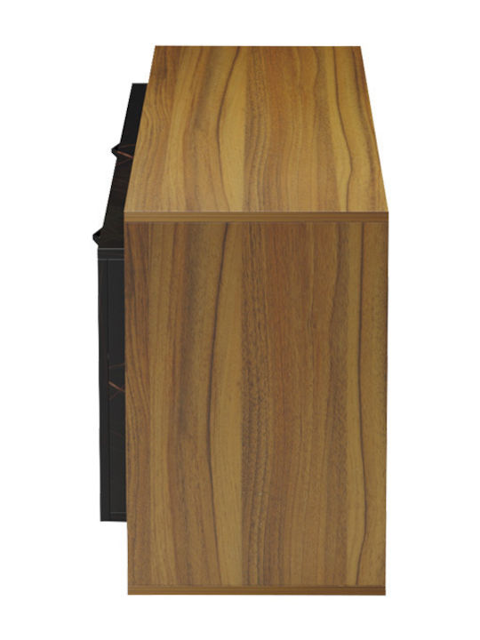 TV-Ständer Tobler Karydi-Schwarz Marmor M170xT40xH53cm