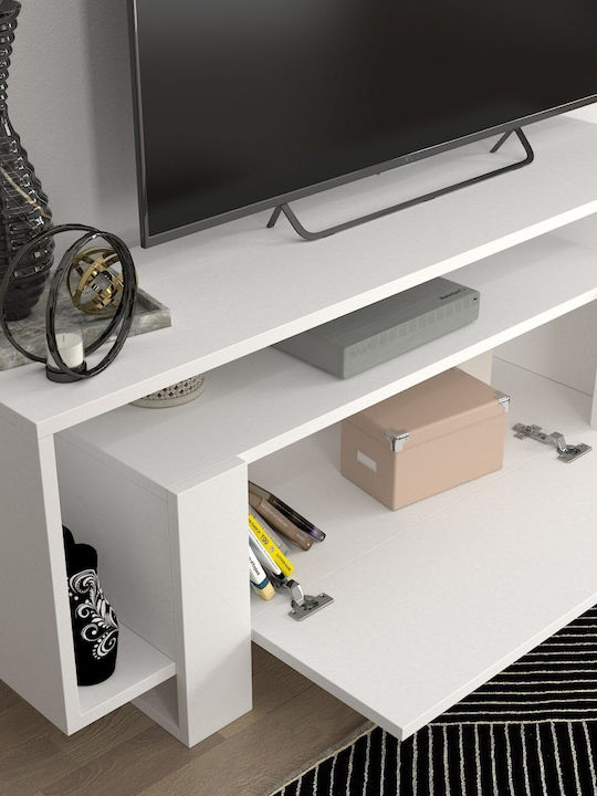 Stand TV Olbia Alb L120xA33xÎ48.6cm