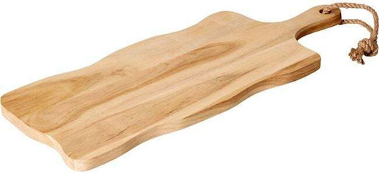 Holz Rechteckig Serviertablett mit Griffen in Braun Farbe 49x20x1.5cm J11200280 1Stück