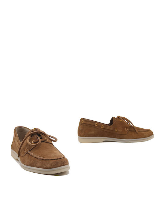 Δερμάτινα Γυναικεία Boat Shoes σε Ταμπά Χρώμα