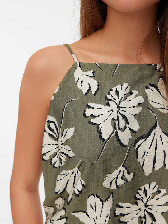 Women's Sleeveless Khaki Top
