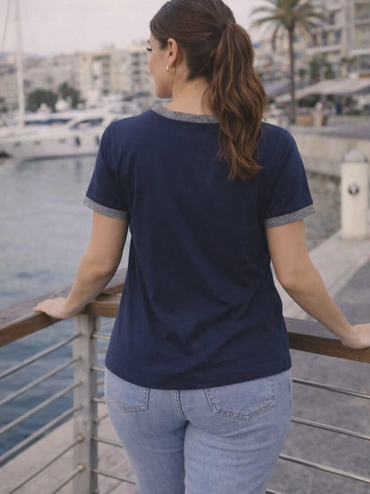 Women's Cotton Blue Blouse