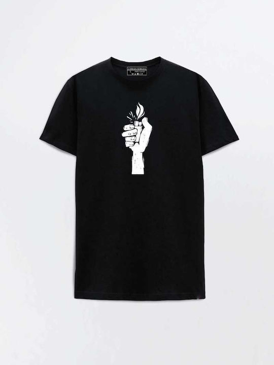 T-shirt Μαύρο