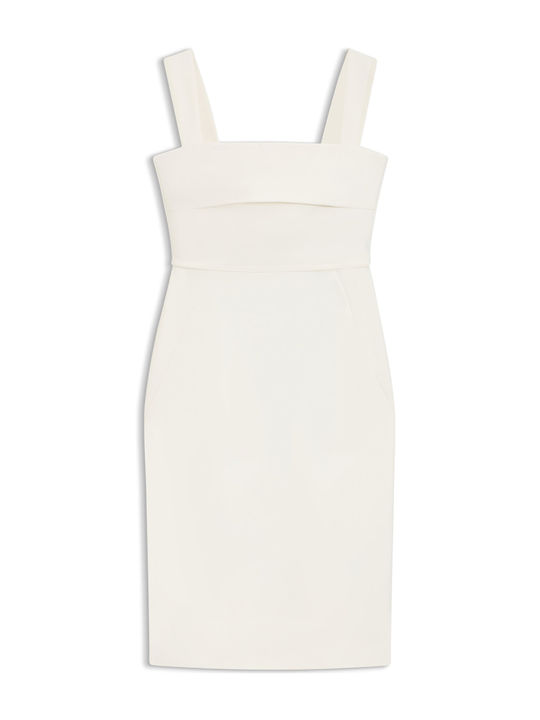 Sommer Midi Damenkleid für Hochzeit - Taufe Offwhite