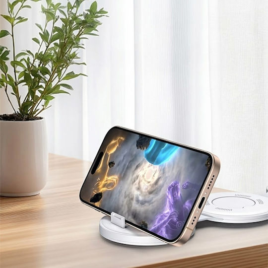 Yesido Încărcător Wireless (Qi Pad) 15W Alb