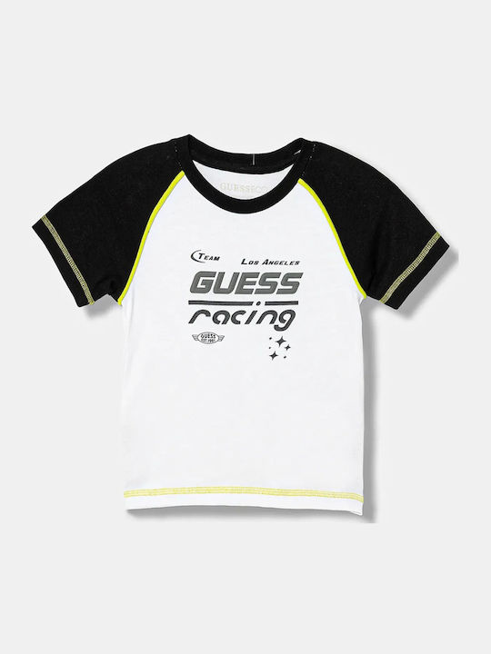 Guess Kinderoberteile T-Shirt Weiß