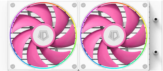 ID-Cooling FX240 Infinity Sisteme De Răcire Cu Apă AIO CPU Cu 2 Ventilatoare 120mm Și Led ARGB Roz