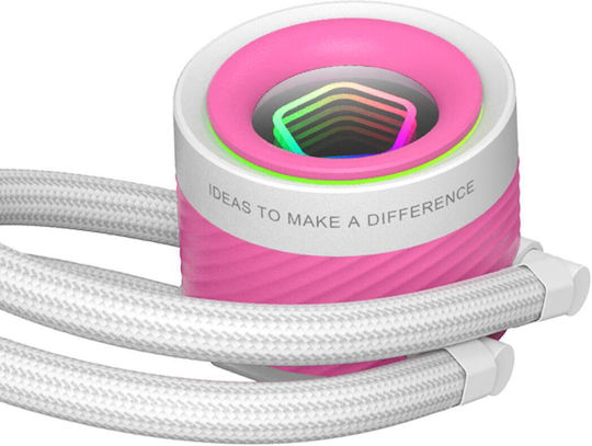 ID-Cooling FX240 Infinity Sisteme De Răcire Cu Apă AIO CPU Cu 2 Ventilatoare 120mm Și Led ARGB Roz