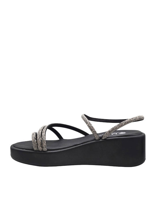 Leder Damen Flache Sandalen Silber