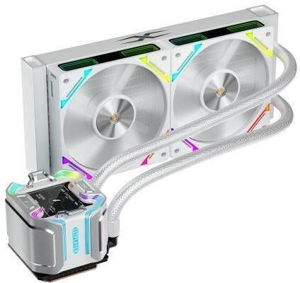 1STPLAYER X-Starship 240 Sisteme De Răcire Cu Apă AIO CPU Cu 2 Ventilatoare 120mm Și Led Argb Albă
